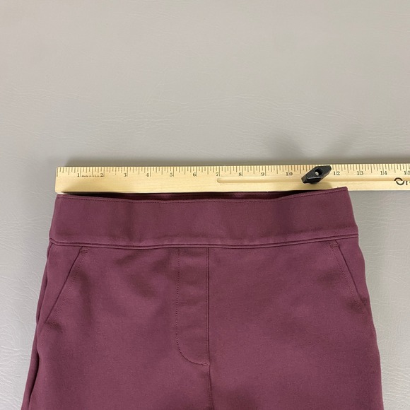Spanx Pants Womens Size Small Crop Burgundy Activewear Athleisure Stretch - Picture 3 of 10